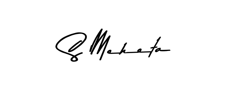 Use a signature maker to create a handwritten signature online. With this signature software, you can design (Asem Kandis PERSONAL USE) your own signature for name S Meheta. S Meheta signature style 9 images and pictures png