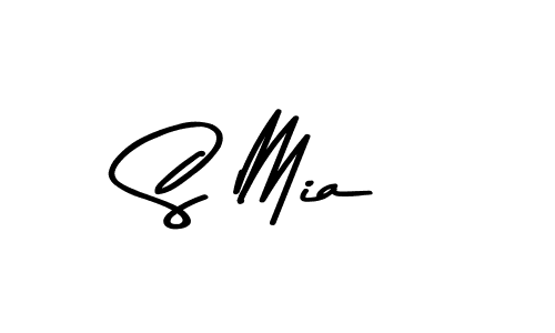 Create a beautiful signature design for name S Mia. With this signature (Asem Kandis PERSONAL USE) fonts, you can make a handwritten signature for free. S Mia signature style 9 images and pictures png