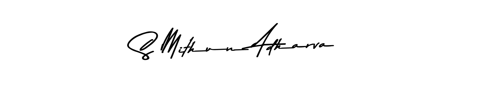 Also we have S Mithun Adharva name is the best signature style. Create professional handwritten signature collection using Asem Kandis PERSONAL USE autograph style. S Mithun Adharva signature style 9 images and pictures png