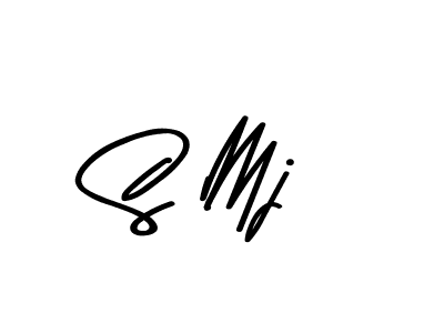 S Mj stylish signature style. Best Handwritten Sign (Asem Kandis PERSONAL USE) for my name. Handwritten Signature Collection Ideas for my name S Mj. S Mj signature style 9 images and pictures png