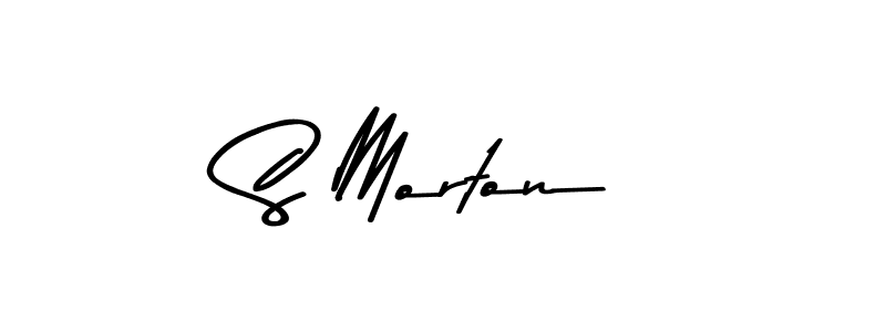 You should practise on your own different ways (Asem Kandis PERSONAL USE) to write your name (S Morton) in signature. don't let someone else do it for you. S Morton signature style 9 images and pictures png