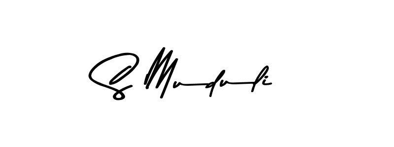 Design your own signature with our free online signature maker. With this signature software, you can create a handwritten (Asem Kandis PERSONAL USE) signature for name S Muduli. S Muduli signature style 9 images and pictures png