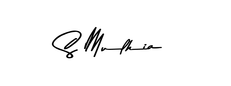 Create a beautiful signature design for name S Mulhia. With this signature (Asem Kandis PERSONAL USE) fonts, you can make a handwritten signature for free. S Mulhia signature style 9 images and pictures png
