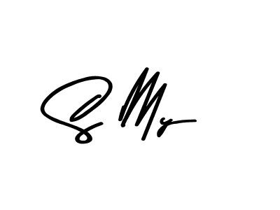 Make a beautiful signature design for name S My. With this signature (Asem Kandis PERSONAL USE) style, you can create a handwritten signature for free. S My signature style 9 images and pictures png