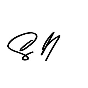 Create a beautiful signature design for name S N. With this signature (Asem Kandis PERSONAL USE) fonts, you can make a handwritten signature for free. S N signature style 9 images and pictures png