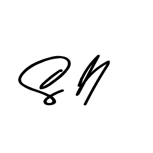 Create a beautiful signature design for name S N. With this signature (Asem Kandis PERSONAL USE) fonts, you can make a handwritten signature for free. S N signature style 9 images and pictures png