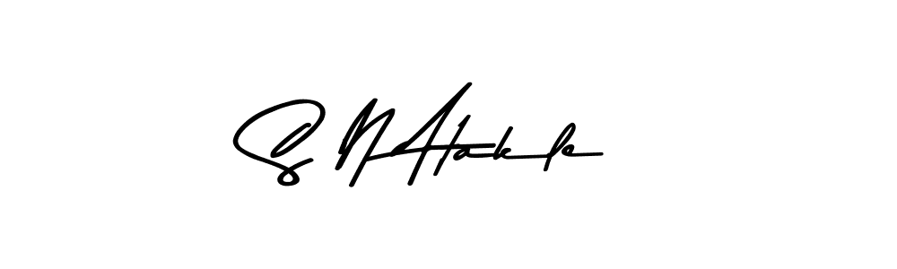 S N Atakle stylish signature style. Best Handwritten Sign (Asem Kandis PERSONAL USE) for my name. Handwritten Signature Collection Ideas for my name S N Atakle. S N Atakle signature style 9 images and pictures png