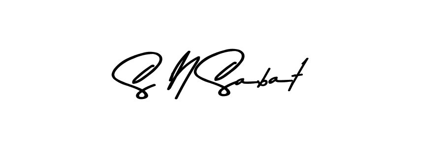 How to make S N Sabat signature? Asem Kandis PERSONAL USE is a professional autograph style. Create handwritten signature for S N Sabat name. S N Sabat signature style 9 images and pictures png