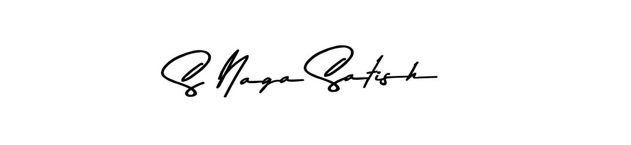 S Naga Satish stylish signature style. Best Handwritten Sign (Asem Kandis PERSONAL USE) for my name. Handwritten Signature Collection Ideas for my name S Naga Satish. S Naga Satish signature style 9 images and pictures png