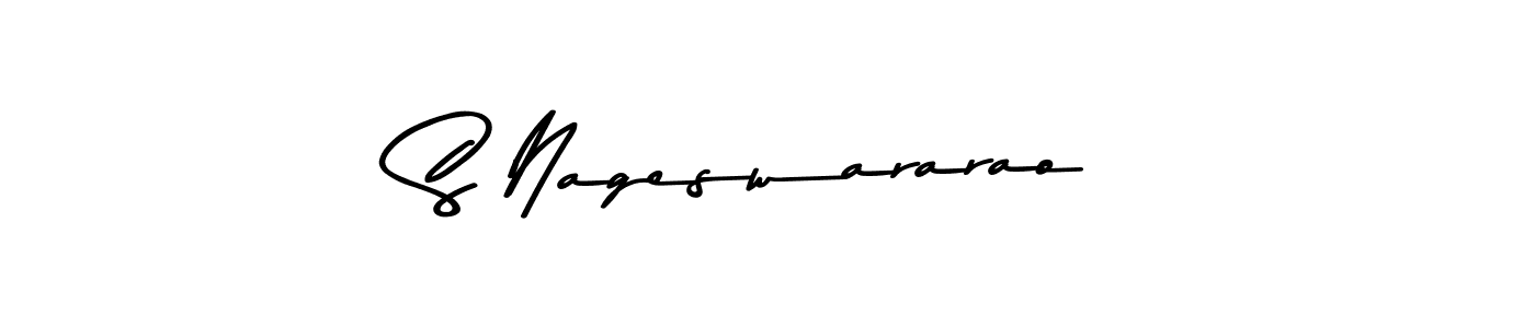 Create a beautiful signature design for name S Nageswararao. With this signature (Asem Kandis PERSONAL USE) fonts, you can make a handwritten signature for free. S Nageswararao signature style 9 images and pictures png