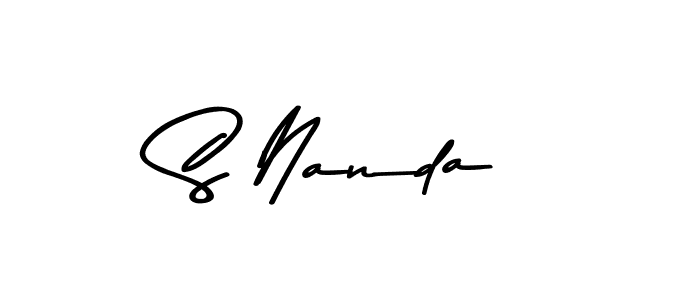 You should practise on your own different ways (Asem Kandis PERSONAL USE) to write your name (S Nanda) in signature. don't let someone else do it for you. S Nanda signature style 9 images and pictures png