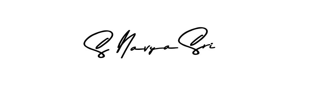 Design your own signature with our free online signature maker. With this signature software, you can create a handwritten (Asem Kandis PERSONAL USE) signature for name S Navya Sri. S Navya Sri signature style 9 images and pictures png