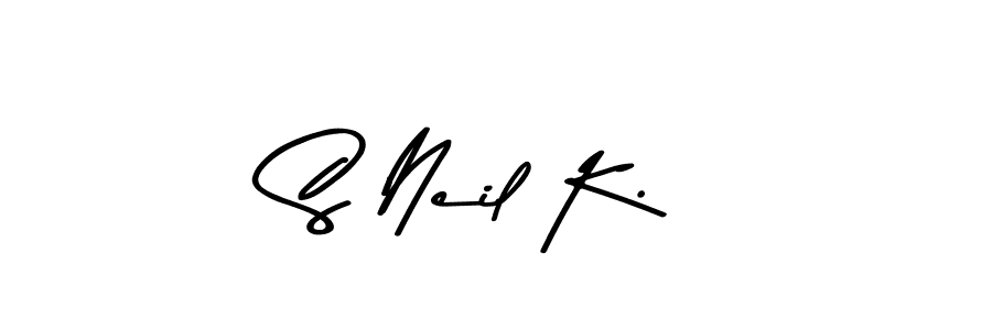 The best way (Asem Kandis PERSONAL USE) to make a short signature is to pick only two or three words in your name. The name S Neil K. include a total of six letters. For converting this name. S Neil K. signature style 9 images and pictures png