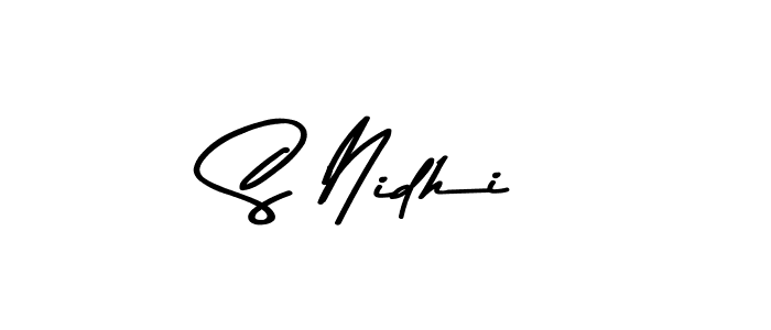 This is the best signature style for the S Nidhi name. Also you like these signature font (Asem Kandis PERSONAL USE). Mix name signature. S Nidhi signature style 9 images and pictures png
