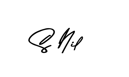 if you are searching for the best signature style for your name S Nil. so please give up your signature search. here we have designed multiple signature styles  using Asem Kandis PERSONAL USE. S Nil signature style 9 images and pictures png