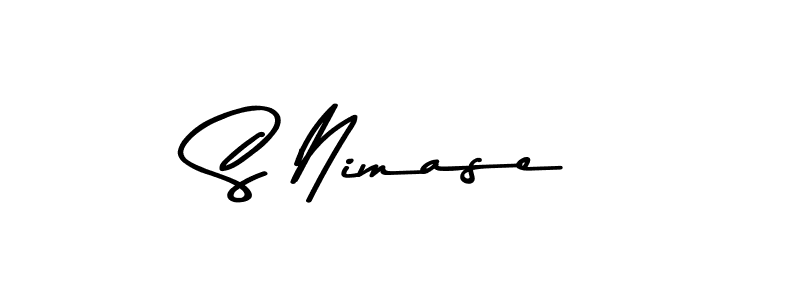 Design your own signature with our free online signature maker. With this signature software, you can create a handwritten (Asem Kandis PERSONAL USE) signature for name S Nimase. S Nimase signature style 9 images and pictures png