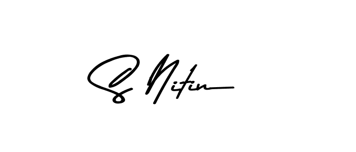 You should practise on your own different ways (Asem Kandis PERSONAL USE) to write your name (S Nitin) in signature. don't let someone else do it for you. S Nitin signature style 9 images and pictures png