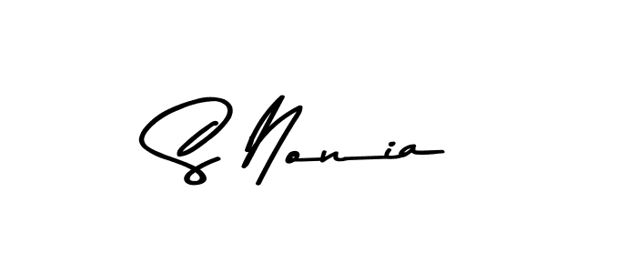 You should practise on your own different ways (Asem Kandis PERSONAL USE) to write your name (S Nonia) in signature. don't let someone else do it for you. S Nonia signature style 9 images and pictures png