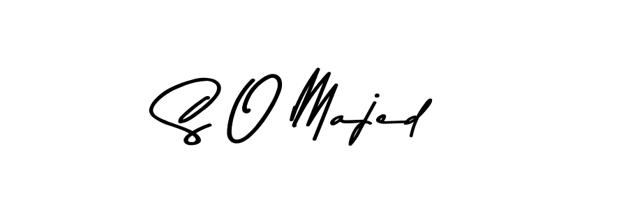 How to make S O Majed name signature. Use Asem Kandis PERSONAL USE style for creating short signs online. This is the latest handwritten sign. S O Majed signature style 9 images and pictures png