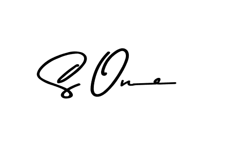 Design your own signature with our free online signature maker. With this signature software, you can create a handwritten (Asem Kandis PERSONAL USE) signature for name S One. S One signature style 9 images and pictures png