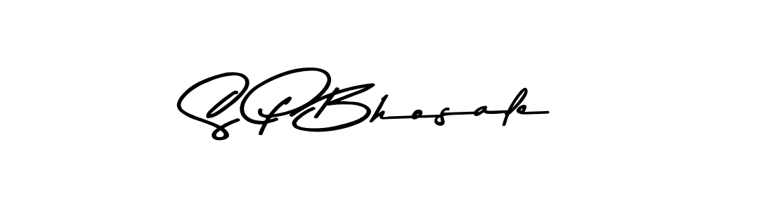 How to make S P Bhosale name signature. Use Asem Kandis PERSONAL USE style for creating short signs online. This is the latest handwritten sign. S P Bhosale signature style 9 images and pictures png