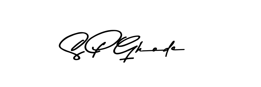 Use a signature maker to create a handwritten signature online. With this signature software, you can design (Asem Kandis PERSONAL USE) your own signature for name S P Ghode. S P Ghode signature style 9 images and pictures png