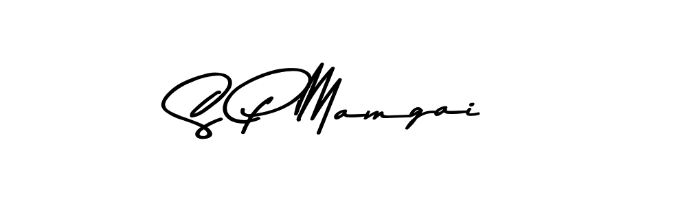 Make a beautiful signature design for name S P Mamgai. With this signature (Asem Kandis PERSONAL USE) style, you can create a handwritten signature for free. S P Mamgai signature style 9 images and pictures png