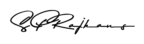 A classic penmanship look for S P Rajhans. The Asem Kandis PERSONAL USE font brings timeless elegance and confidence to every signed document. S P Rajhans signature style 9 images and pictures png