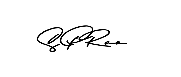 Make a beautiful signature design for name S P Rao. With this signature (Asem Kandis PERSONAL USE) style, you can create a handwritten signature for free. S P Rao signature style 9 images and pictures png