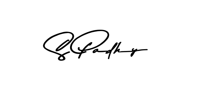 Make a beautiful signature design for name S Padhy. With this signature (Asem Kandis PERSONAL USE) style, you can create a handwritten signature for free. S Padhy signature style 9 images and pictures png