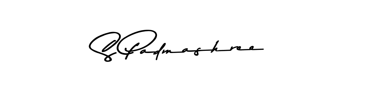 How to make S Padmashree name signature. Use Asem Kandis PERSONAL USE style for creating short signs online. This is the latest handwritten sign. S Padmashree signature style 9 images and pictures png