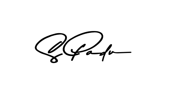 Make a beautiful signature design for name S Padu. With this signature (Asem Kandis PERSONAL USE) style, you can create a handwritten signature for free. S Padu signature style 9 images and pictures png