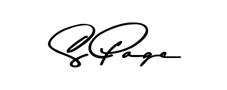 The Asem Kandis PERSONAL USE handwriting style adds charm and authenticity to name S Page. A wonderful choice for personal thank-you notes. S Page signature style 9 images and pictures png