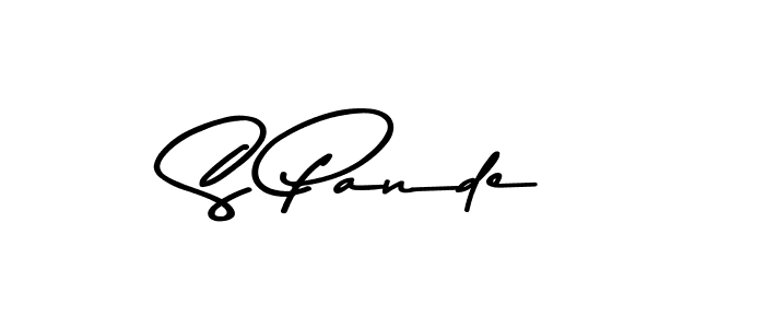 Make a beautiful signature design for name S Pande. Use this online signature maker to create a handwritten signature for free. S Pande signature style 9 images and pictures png