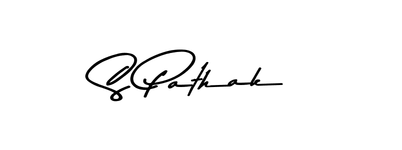 Create a beautiful signature design for name S Pathak. With this signature (Asem Kandis PERSONAL USE) fonts, you can make a handwritten signature for free. S Pathak signature style 9 images and pictures png
