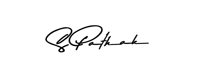 Create a beautiful signature design for name S Pathak. With this signature (Asem Kandis PERSONAL USE) fonts, you can make a handwritten signature for free. S Pathak signature style 9 images and pictures png