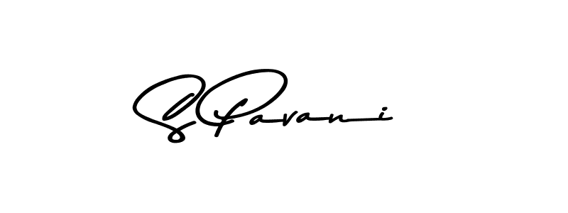 How to make S Pavani name signature. Use Asem Kandis PERSONAL USE style for creating short signs online. This is the latest handwritten sign. S Pavani signature style 9 images and pictures png