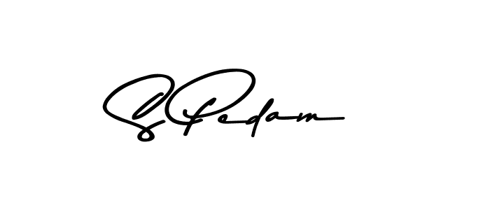 S Pedam stylish signature style. Best Handwritten Sign (Asem Kandis PERSONAL USE) for my name. Handwritten Signature Collection Ideas for my name S Pedam. S Pedam signature style 9 images and pictures png