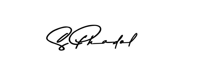 Make a beautiful signature design for name S Phadol. With this signature (Asem Kandis PERSONAL USE) style, you can create a handwritten signature for free. S Phadol signature style 9 images and pictures png