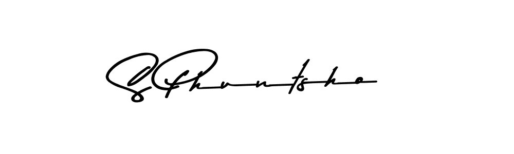 How to make S Phuntsho signature? Asem Kandis PERSONAL USE is a professional autograph style. Create handwritten signature for S Phuntsho name. S Phuntsho signature style 9 images and pictures png