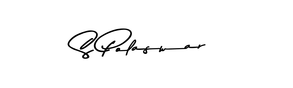 Use a signature maker to create a handwritten signature online. With this signature software, you can design (Asem Kandis PERSONAL USE) your own signature for name S Polaswar. S Polaswar signature style 9 images and pictures png