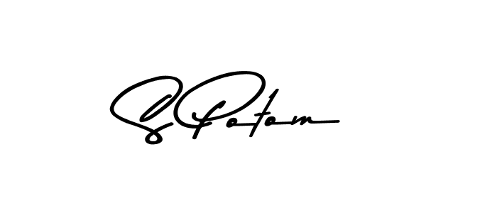How to make S Potom signature? Asem Kandis PERSONAL USE is a professional autograph style. Create handwritten signature for S Potom name. S Potom signature style 9 images and pictures png