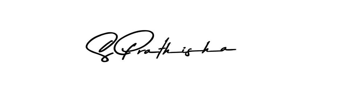 Make a beautiful signature design for name S Prathisha. With this signature (Asem Kandis PERSONAL USE) style, you can create a handwritten signature for free. S Prathisha signature style 9 images and pictures png