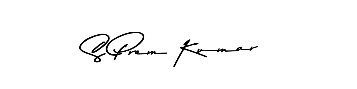 How to make S Prem Kumar name signature. Use Asem Kandis PERSONAL USE style for creating short signs online. This is the latest handwritten sign. S Prem Kumar signature style 9 images and pictures png