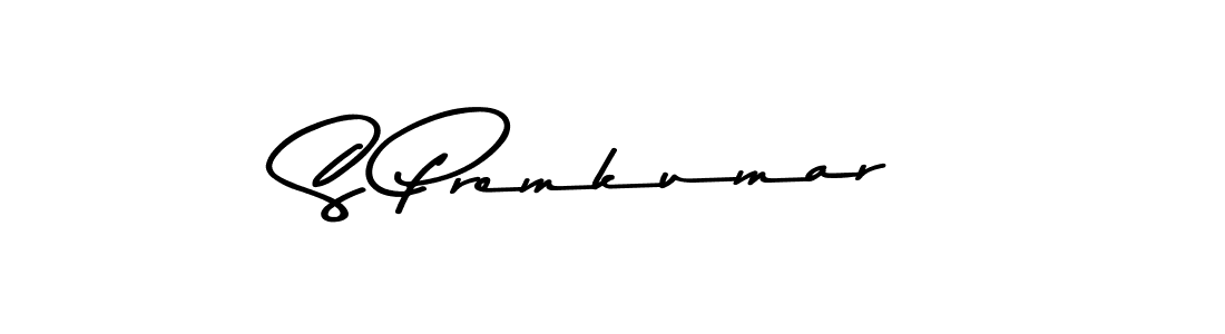 How to make S Premkumar name signature. Use Asem Kandis PERSONAL USE style for creating short signs online. This is the latest handwritten sign. S Premkumar signature style 9 images and pictures png