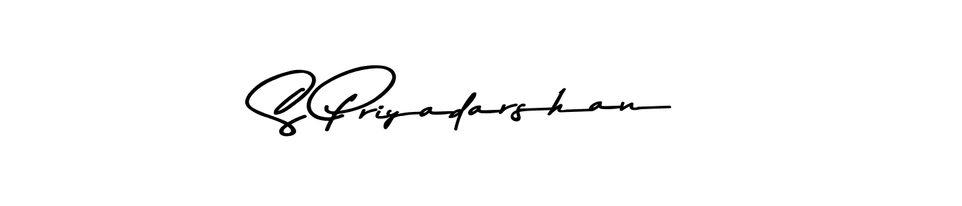 S Priyadarshan stylish signature style. Best Handwritten Sign (Asem Kandis PERSONAL USE) for my name. Handwritten Signature Collection Ideas for my name S Priyadarshan. S Priyadarshan signature style 9 images and pictures png