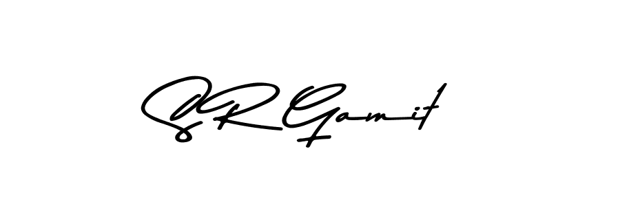Make a beautiful signature design for name S R Gamit. Use this online signature maker to create a handwritten signature for free. S R Gamit signature style 9 images and pictures png