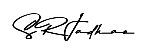 Get an exclusive digital autograph for S R Jadhao. The Asem Kandis PERSONAL USE typeface captures the charm of real penmanship on paper. S R Jadhao signature style 9 images and pictures png