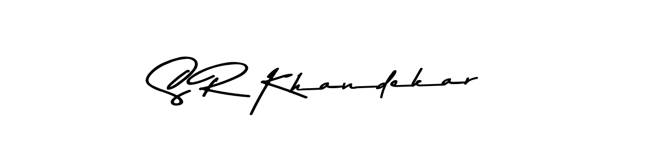 if you are searching for the best signature style for your name S R Khandekar. so please give up your signature search. here we have designed multiple signature styles  using Asem Kandis PERSONAL USE. S R Khandekar signature style 9 images and pictures png