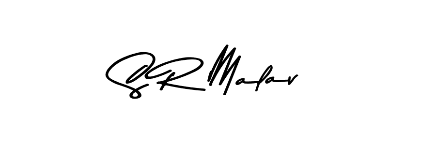 Design your own signature with our free online signature maker. With this signature software, you can create a handwritten (Asem Kandis PERSONAL USE) signature for name S R Malav. S R Malav signature style 9 images and pictures png